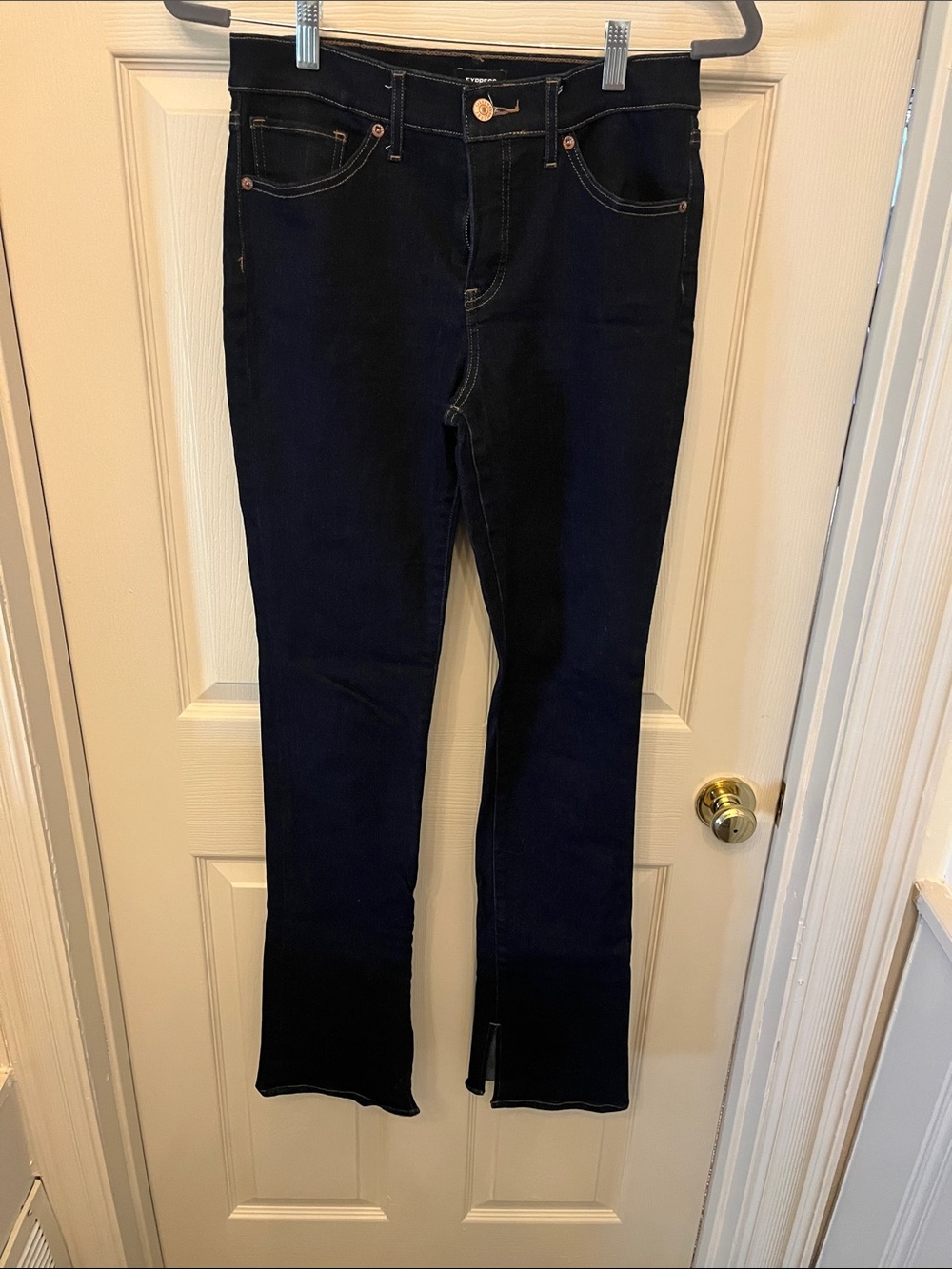 Dark Blue Women's Stretch Bootcut Jeans